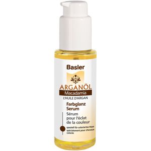 basler Arganöl Macadamia Farbglanz Serum Glazen fles met dispenser 50 ml