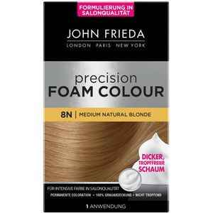 JOHN FRIEDA Precision Foam Colour Permanente kleuring 8N Medium Natuurlijk Blond 1 pak