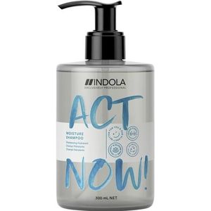 Indola Act Now! Moisture Shampoo 300ml - Normale shampoo vrouwen - Voor Alle haartypes