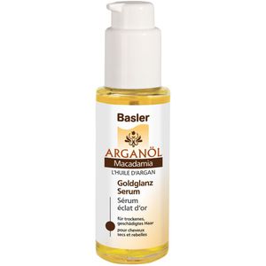 basler Arganöl Macadamia Goldglanz Serum Glazen fles met dispenser 50 ml