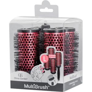 Olivia Garden MultiBrush Set Rot, Ø 46 mm