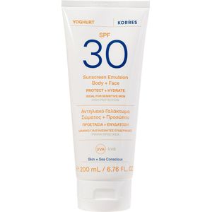 KORRES Yoghurt Sunscreen Emulsion Body + Face SPF 30 200 ml