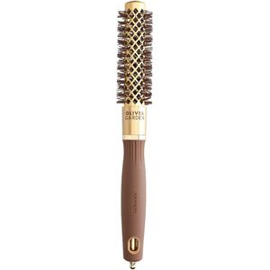 Olivia Garden Expert Blowout Shine Crimped Bristles goud & bruin Ø 20 mm