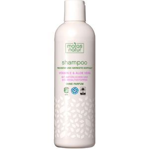 Shampoo voor droge en geïrriteerde hoofdhuid met organische aloë vera en vitamine E 400 ml