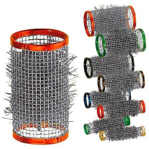 Draadvormige haarkruller met borstelharen Goudkleurig, Ø 13 mm, per verpakking 12 stuks