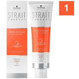 Schwarzkopf Professional Strait Therapy Strait Cream 1 - voor normaal onbehandeld tot licht poreus haar, 300 ml