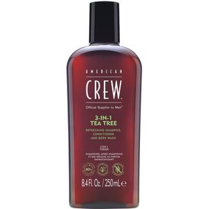 American Crew 3In1 Tea Tree Shampoo, Conditioner & Body Wash 250 ml