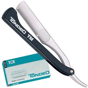Tondeo Kapperaccessoires Cut-throat razor TM + 10 mesjes
