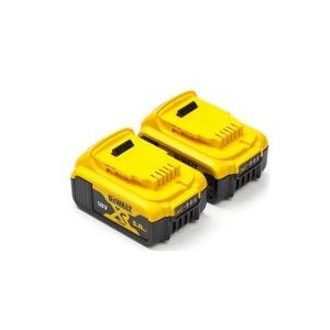 Startset: 2x DeWalt DCB184 XR Li-ion accu's (18 V, 5.0 Ah, origineel)