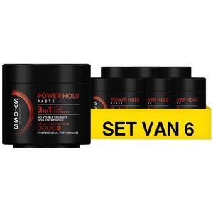 Aanbieding: Syoss Power Hold Styling Paste (6 potten - 150 ml)