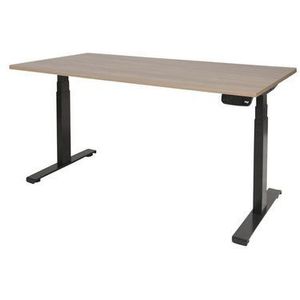 Schaffenburg Dextro Plus Verstelbaar Bureau, 160 x 80 cm, Licht Kersen, Zwart