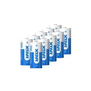 10 stuks XTAR RCR123A / 16340 oplaadbare lithium batterijen (3.7 V, Li-ion, 850 mAh, 2.5A)