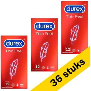 Aanbieding: 3x Durex Thin Feel condooms (12 stuks)