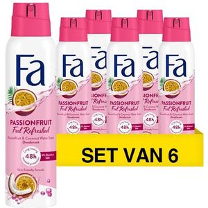 Aanbieding: Fa Deodorant Spray Passionfruit (6 flessen - 150 ml)