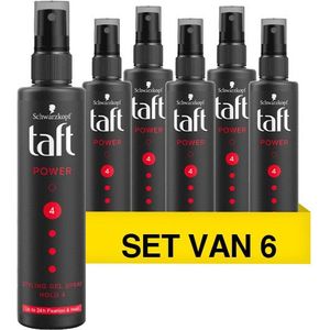 Aanbieding: Taft Power Gel Haarspray Nr. 4 (6 sprays - 150 ml)