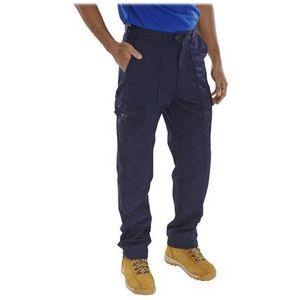 Click Super PC Werkbroek, Marineblauw, Tall Pasvorm, Maat 32