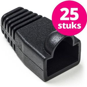 RJ45 tule | Nedis | 25 stuks (Per stuk, Knikbescherming, Zwart)