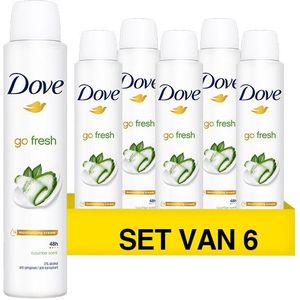 Aanbieding: Dove Go Fresh Deospray Fresh Cucumber (6 stuks à 200 ml)