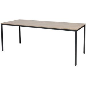 Schaffenburg Domino Basic vergadertafel  frame kersen licht blad 200 x 80 cm - Zwart