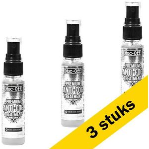Aanbieding: 3x Muc-Off Premium Anti-Fog Treatment | Anti-condens vizierspray | 32 ml