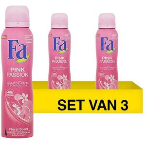 Aanbieding: 3x Fa deodorant spray Pink Passion (150 ml)