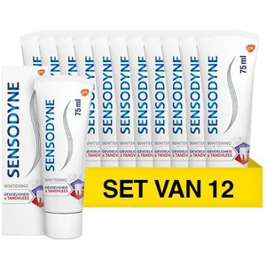 Aanbieding: Sensodyne Tandpasta Gevoeligheid & Tandvlees Whitening (12 tubes - 75 ml)