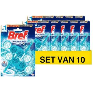Aanbieding: Bref Toiletblok Turquoise Activ Ocean (10 stuks - 2 x 50 gram)