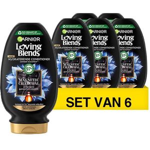 Aanbieding: Garnier Conditioner Loving Blends - Charcoal (6 flessen - 250 ml)