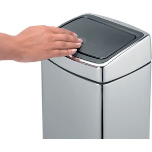 Brabantia Touch Bin Prullenbak - 10 liter - Brilliant Steel