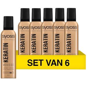 Aanbieding: Syoss Keratine Mousse (6 flessen - 250 ml)