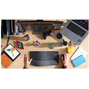 Logitech Ergo K860 for Business toetsenbord RF-draadloos + Bluetooth UK International Grafiet