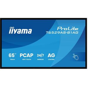 iiyama - LFD ProLite T6529AS-B1AG - Digitale Bewegwijzering - Zwart - 65 inch - 4K