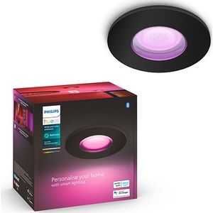 Philips Hue Xamento badkamerinbouwspot | Rond | Zwart | White en Color Ambiance | 4.2W | 1 stuk