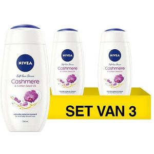 Aanbieding: 3x Nivea Cashmere Moments douchecreme (250 ml)