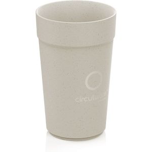 Circulware Beker herbruikbaar 400ml beige