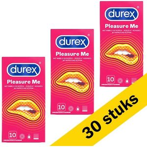 Aanbieding: 3x Durex Pleasure Me condooms (10 stuks)