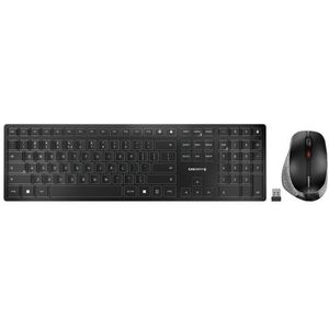 CHERRY DW 9500 SLIM toetsenbord Inclusief muis Universeel RF-draadloos + Bluetooth AZERTY Belgisch ,  - Zwart