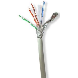 Nedis - S/FTP CAT6 Gigabit Netwerkkabel - Grijs - 100 Meter - LSZH