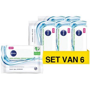 Aanbieding: Nivea 3in1 Verfrissende Reinigingsdoekjes (6 dozen - 25 doekjes)