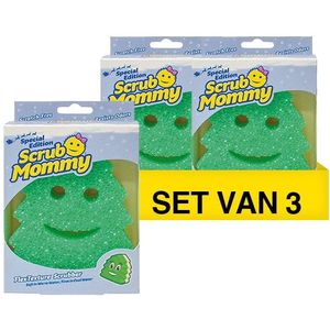 Aanbieding: 3x  Scrub Daddy | Scrub Mommy Special Edition Kerst | Christmas Tree