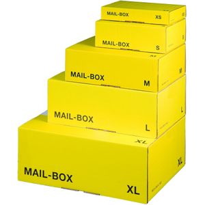 Smartbox Pro Brievenbus XL 460x333x174mm, Enkellaags, geel