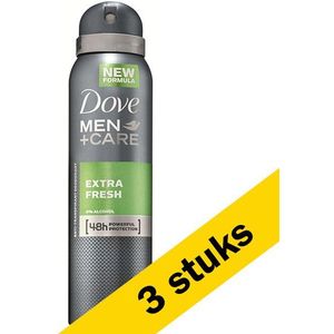 Aanbieding: Dove Men+Care Deodorant Spray Extra Fresh (3 stuks - 150 ml)