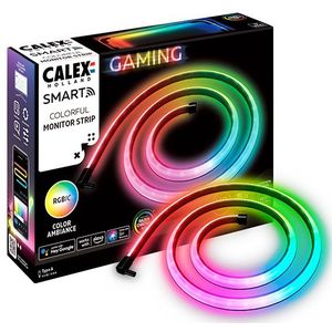 Calex Gaming LED Strip voor Monitor - Razer Chroma Compatibel - Smart Home - RGBIC Synchronisatie voor PC - 110cm