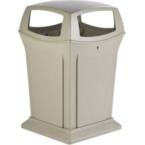 Rubbermaid Ranger Container  Vierkant 4 Openingen 170 L Beige