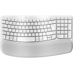 Logitech Wave Keys toetsenbord RF-draadloos + Bluetooth QWERTZ Zwitsers Wit