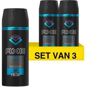 Aanbieding: Axe Marine Deodorant Body Spray (3 flessen - 150 ml)
