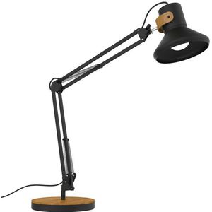 Unilux Baya led-bureaulamp zwart/bamboe