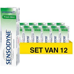 Aanbieding: 12x Sensodyne Fresh Mint tandpasta (75 ml)