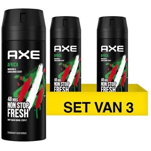 Aanbieding: Axe Africa Deodorant Body Spray (3 flessen - 150 ml)