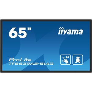 IIYAMA TF6539AS-B1AG 65inch PCAP Anti-glare Bezel Free Android 11 OS 40-Points Touch Screen 3840x216